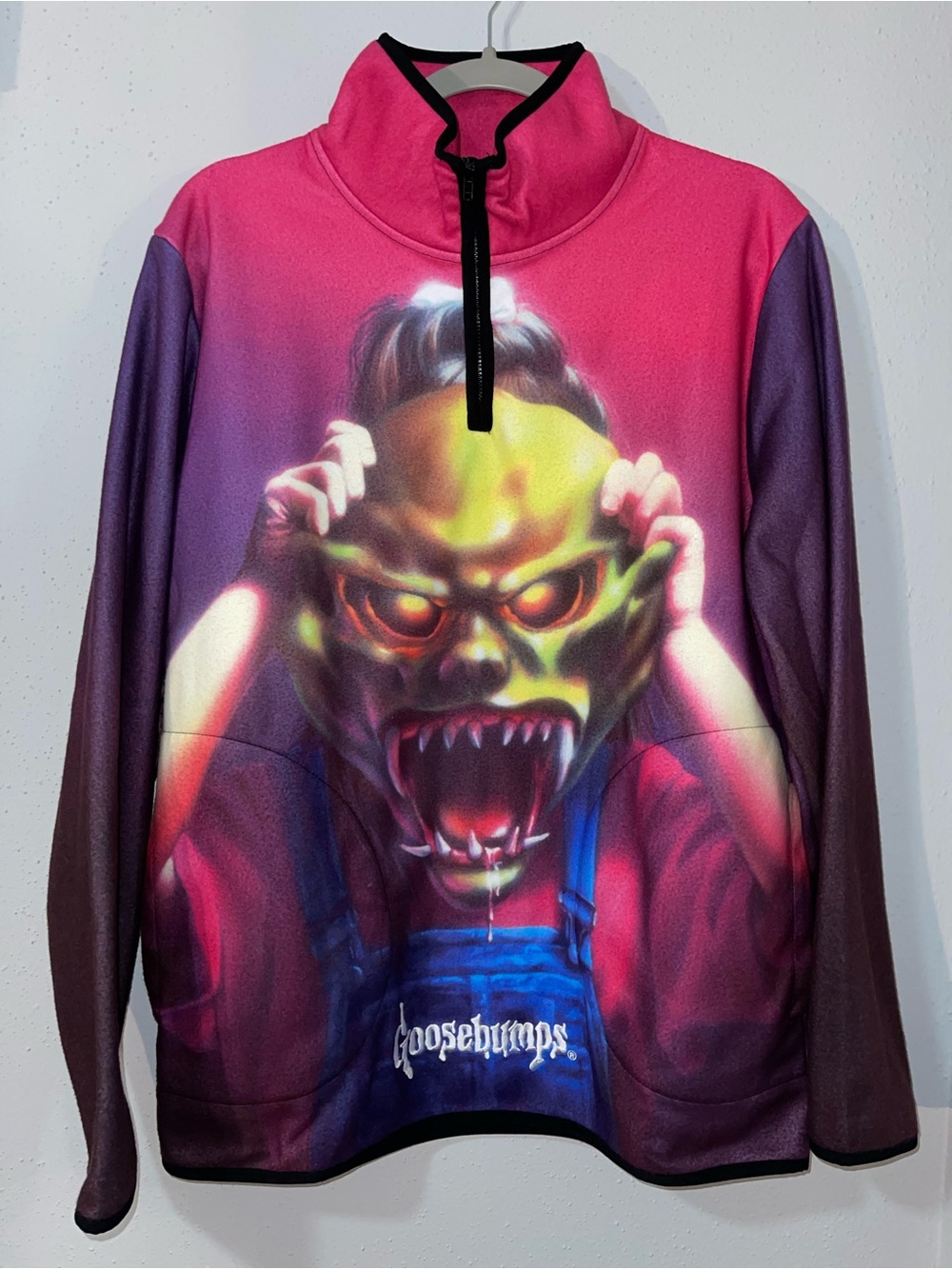 Dumbgood x Goosebumps The Haunted Mask 1/4 Zip Polar Fleece